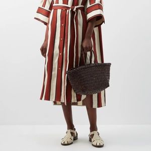 Genuine Leather woven bag; Dragon Diffusion agora mini dupe